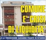 Il Lametino 179: Comune è crisi di liquidità