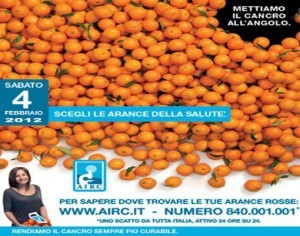 Calabria, sabato tornano le arance dell'Airc nelle piazze dei capoluoghi