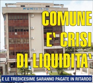 Il Lametino 179: Comune è crisi di liquidità