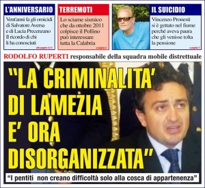 Il Lametino 181: La criminalità di Lamezia è ora disorganizzata