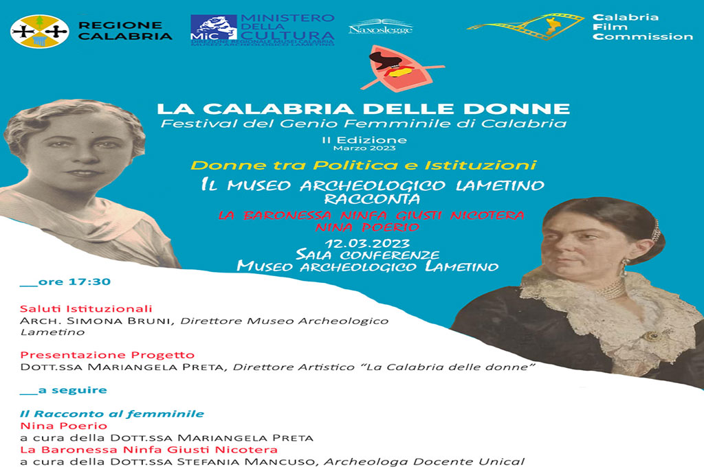 Lamezia, “Donne tra politica e Istituzioni” il 12 marzo incontro al Museo Archeologico