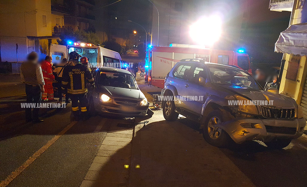 Lamezia, incidente nella notte in via dei Mille, feriti il Lametino.it