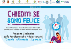 A Lamezia il 3 dicembre la presentazione del progetto regionale ‘Chiediti se sono felice’ CHIEDITI-SE-SONO-FELICE-3-DICEMBRE_9d149.jpg