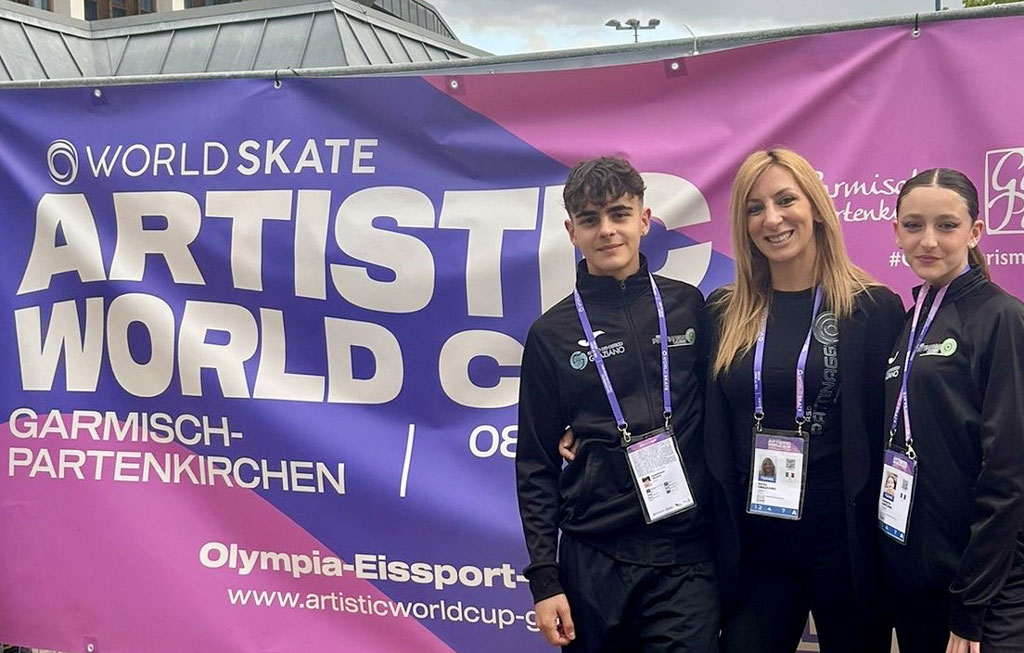 Pattinaggio, i lametini Gianfranco Felletti e Federica Gaetano protagonisti alla World Cup 2026 di Garmisch