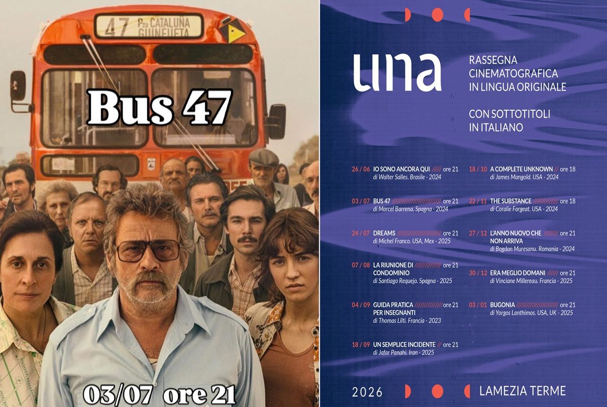 Lamezia, il cinema dell'associazione UNA arriva in Spagna con il film "Bus 47" al Chiostro