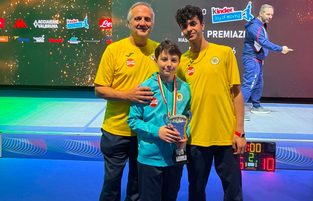 ASD Circolo Scherma Lametino, Andrea Giuriceo ottavo classificato Maschietti Sciabola Maschile