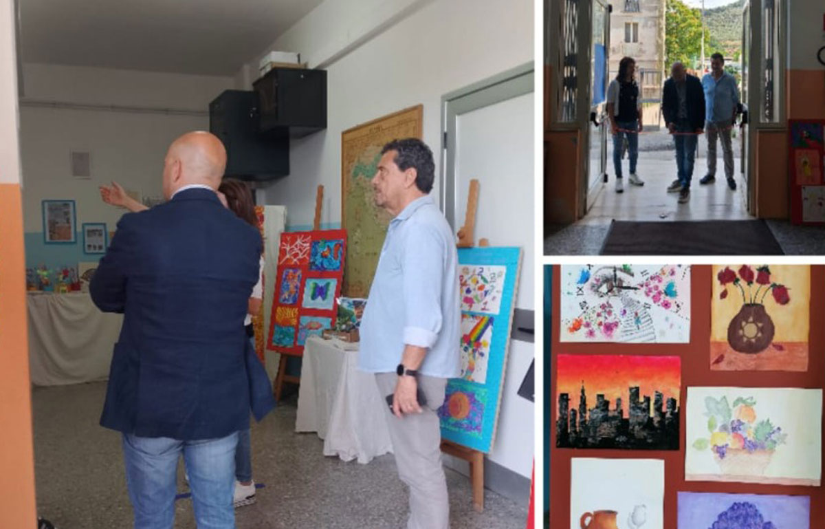 “Un anno insieme tra arte, cultura e sport”: inaugurata anche mostra artistica nel Plesso di Nocera Terinese