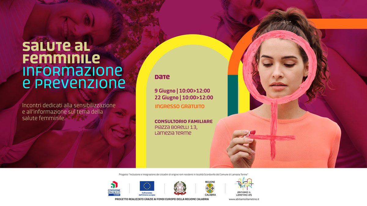 Prosegue progetto "Intrecci Abitiamo il Lametino" con due incontri dedicati alla salute al femminile su informazione e prevenzione