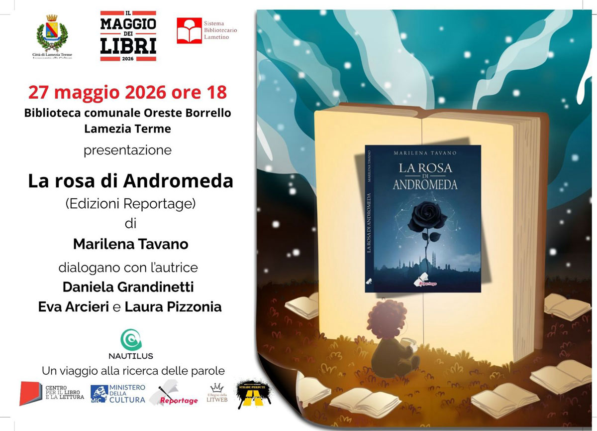 Lamezia, Al Maggio dei Libri “La Rosa di Andromeda” di Maril