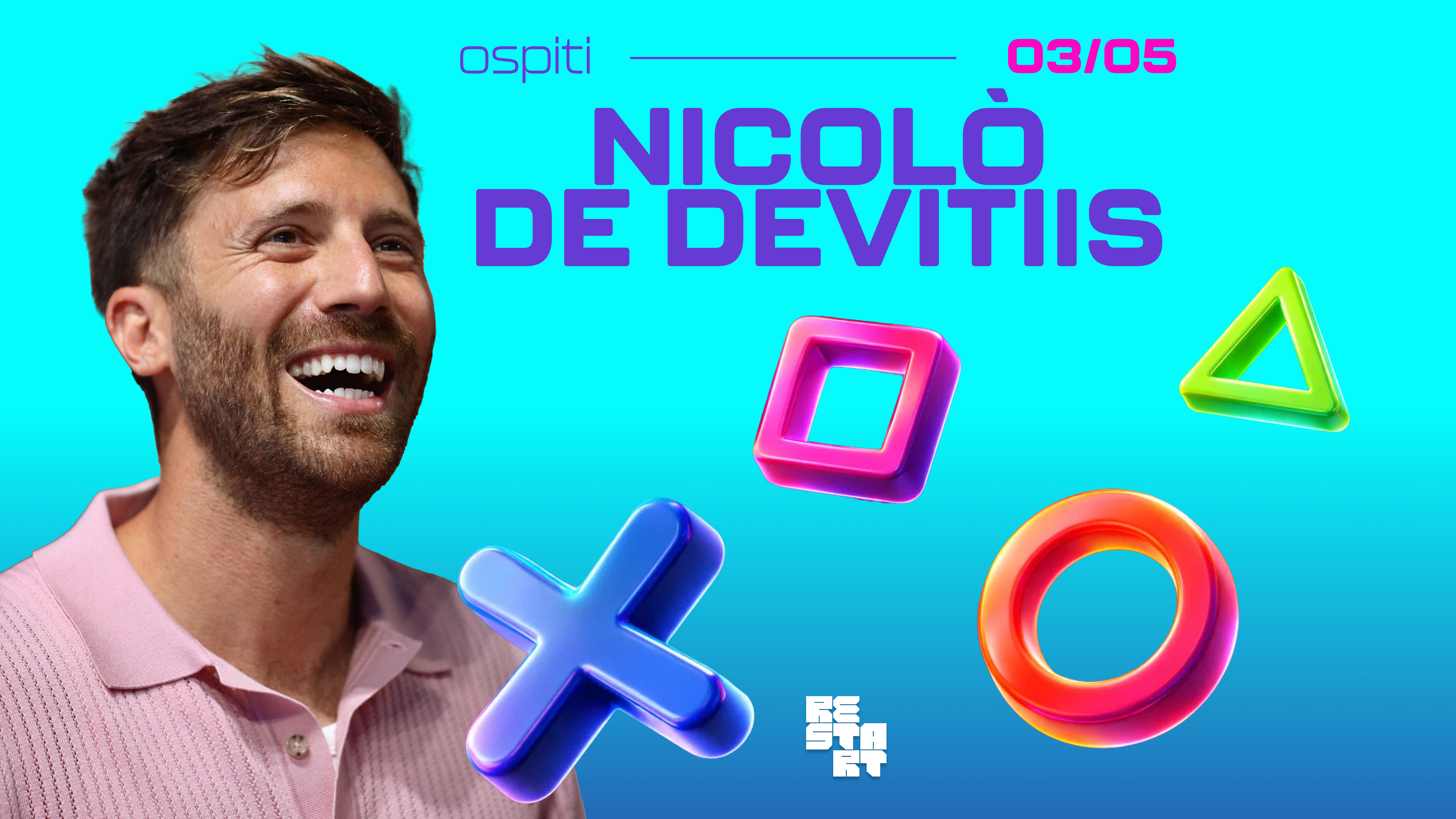 Lamezia, ReStart 2: sarà Nicolò De Devitiis a chiudere il festival il 3 maggio