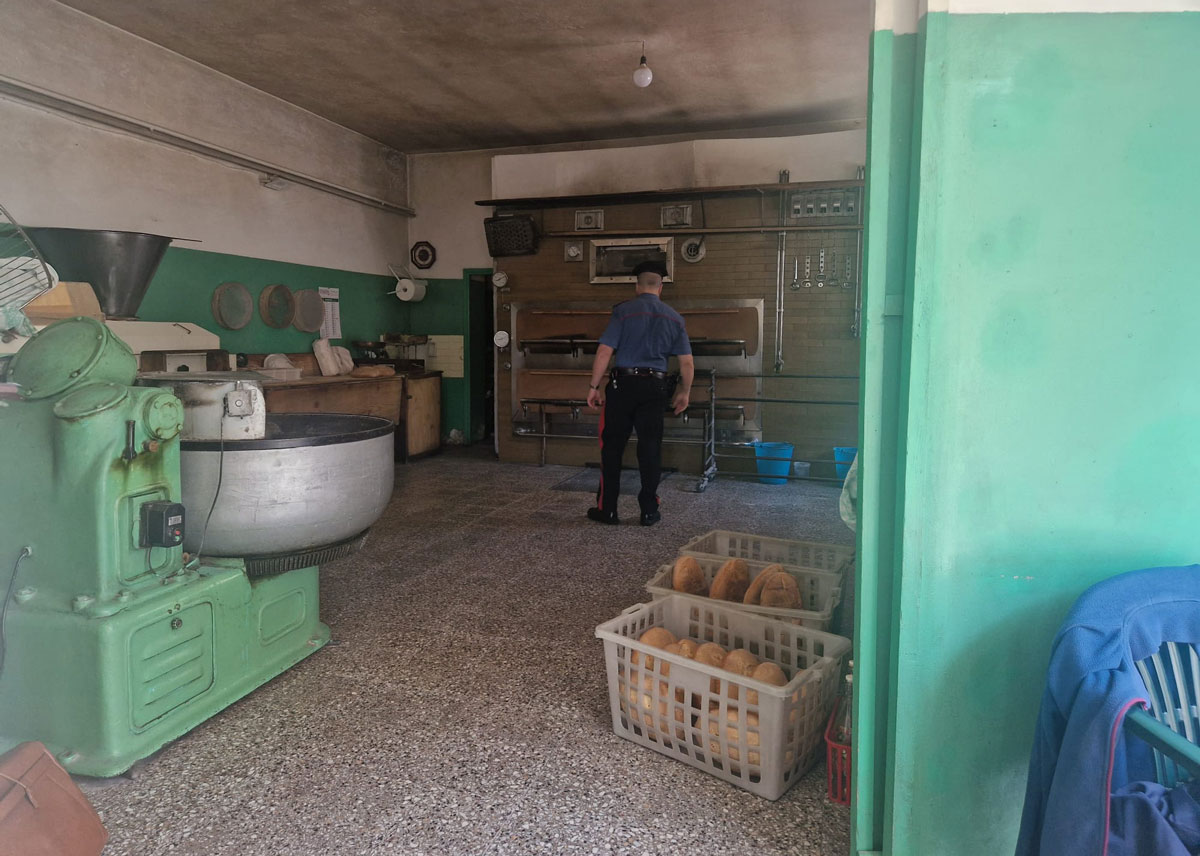 Controlli NAS a Sellia Marina, panificio sanzionato per irregolarità igienico-sanitarie