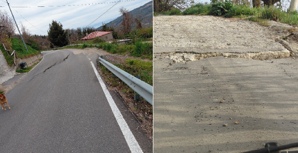 Lamezia, allarme sulla provinciale 73: “Strada pericolosa e abbandonata, preoccupa smottamento a Caria”