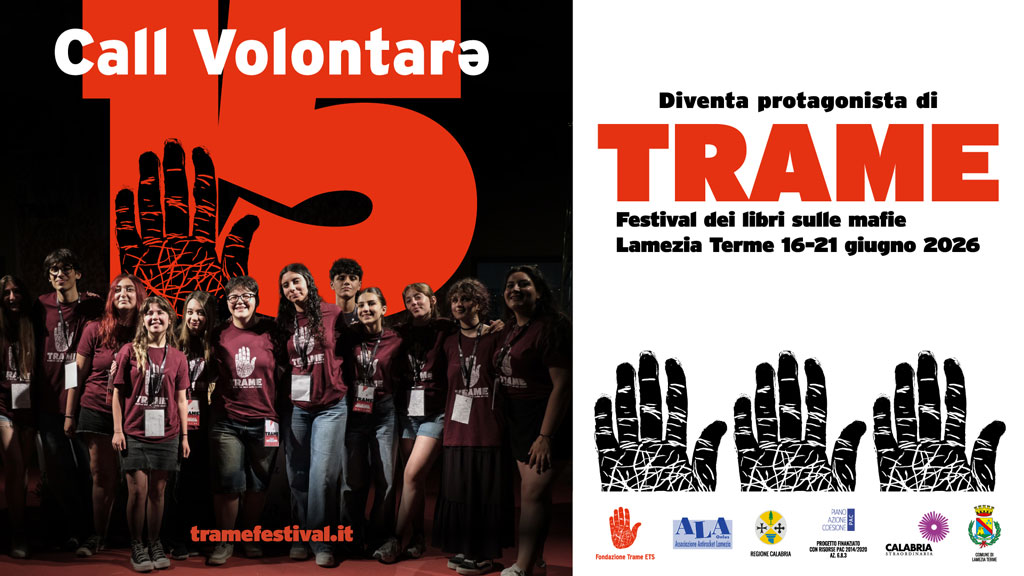 Lamezia, Trame15: aperta la call per volontarə della XV edizione