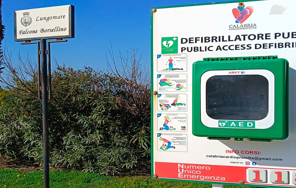 Lamezia, defibrillatore ancora fuori uso su lungomare Falcone-Borsellino