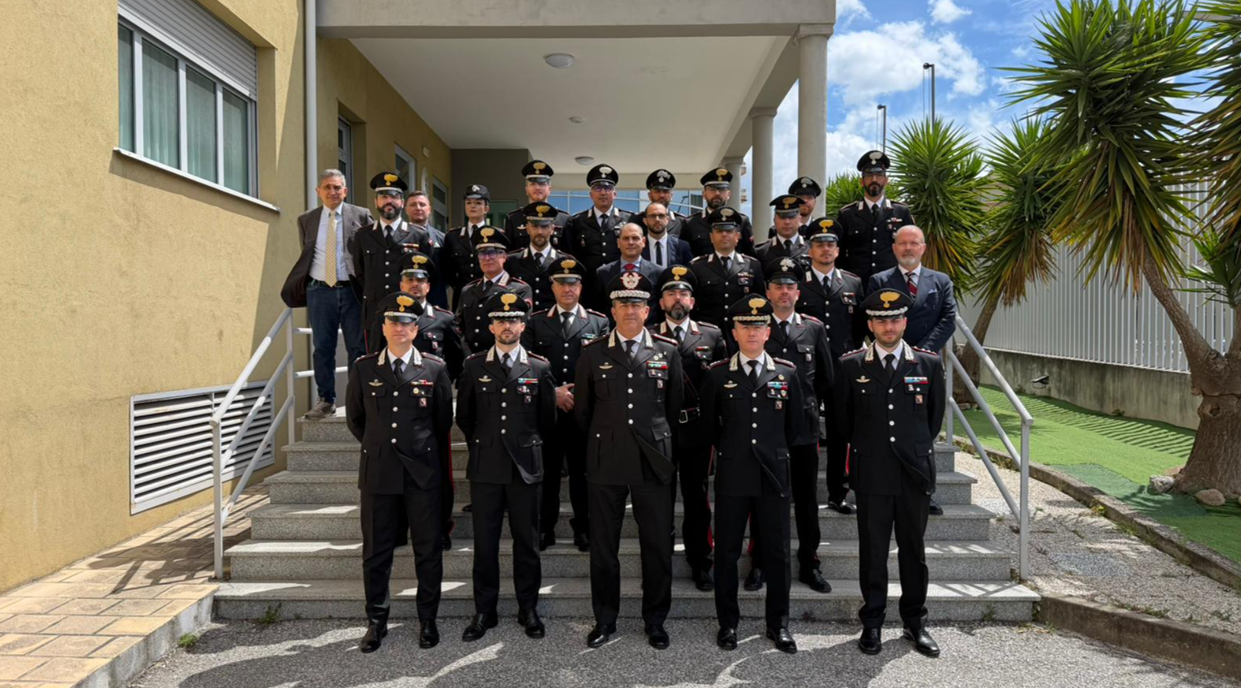 Il Generale Pellegrino in visita al Gruppo Carabinieri di Lamezia