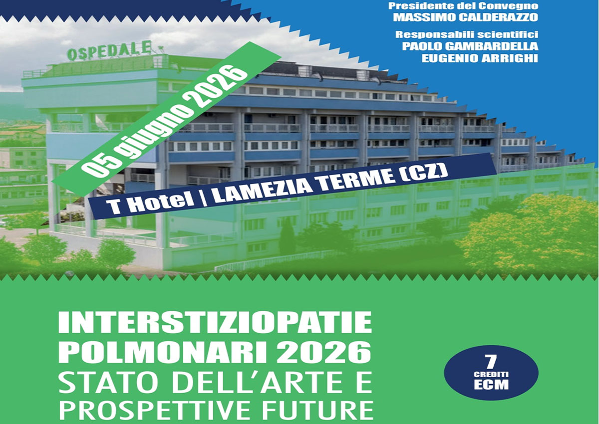 Lamezia, il 5 giugno convegno su interstiziopatie polmonari: