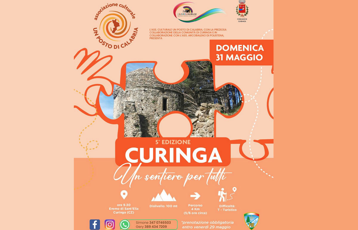Ritorna con la V edizione la giornata di trekking "Curinga. 