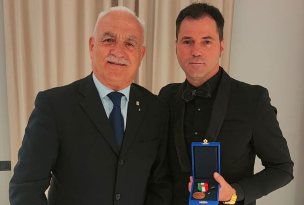 Pilota lametino Gullo insignito della medaglia al valore Atletico nel karting