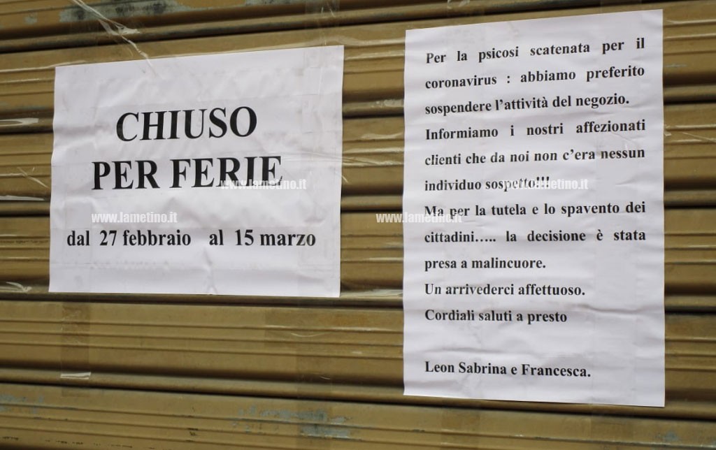 negozio cinese ferie 2020