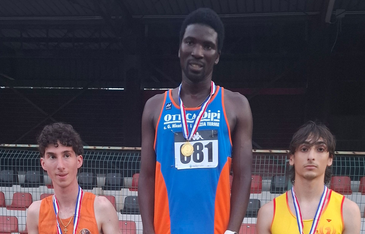 Atleta Lamin Jiaru della Libertas Lamezia vince al Trofeo Città di Castrovillari
