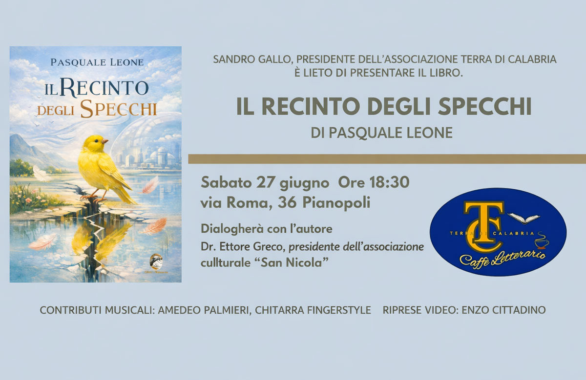 “Il Recinto degli Specchi”: a Pianopoli la presentazione del