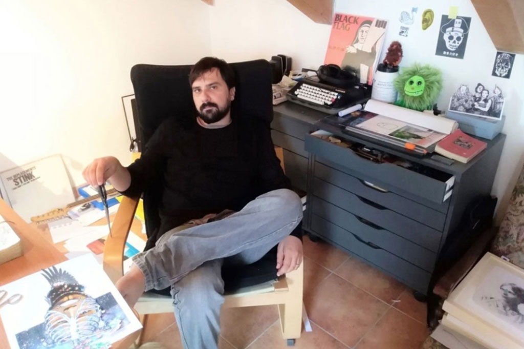 Mostra personale dell’artista lametino Pasquale De Sensi a Castelvenere: Collage ispirati alla Lagado di Swift