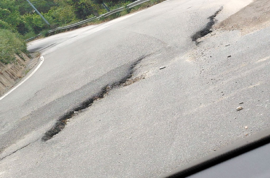 Crepe e avvallamenti sulla SP73 tra Lamezia e Martirano Lombardo, l'allarme dei cittadini: "La strada sta franando" - Reazioni