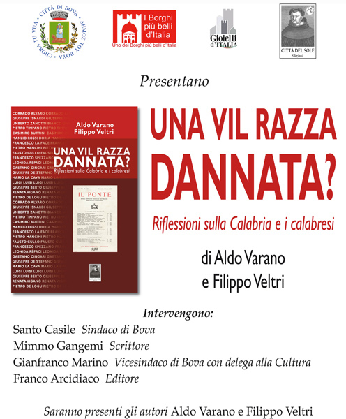 Calabria: Presentazione libro "Una vil razza dannata?" di Veltri e Varano a Bova 