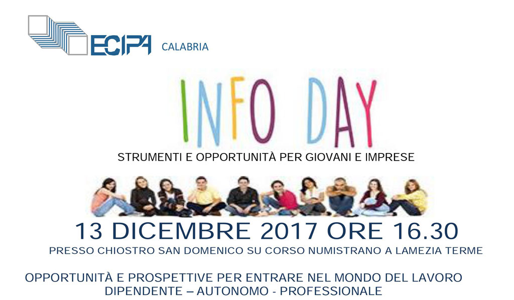 Lamezia, “Info day” il 13 dicembre incontro per presentazione bandi dote lavoro e inclusione sociale