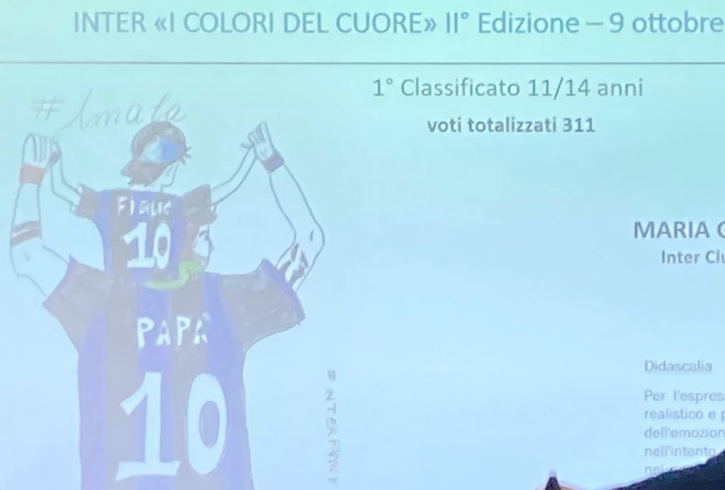 La lametina Maria Grazia vince la categoria 11-14 anni del concorso regionale “Inter - I colori del Cuore"
