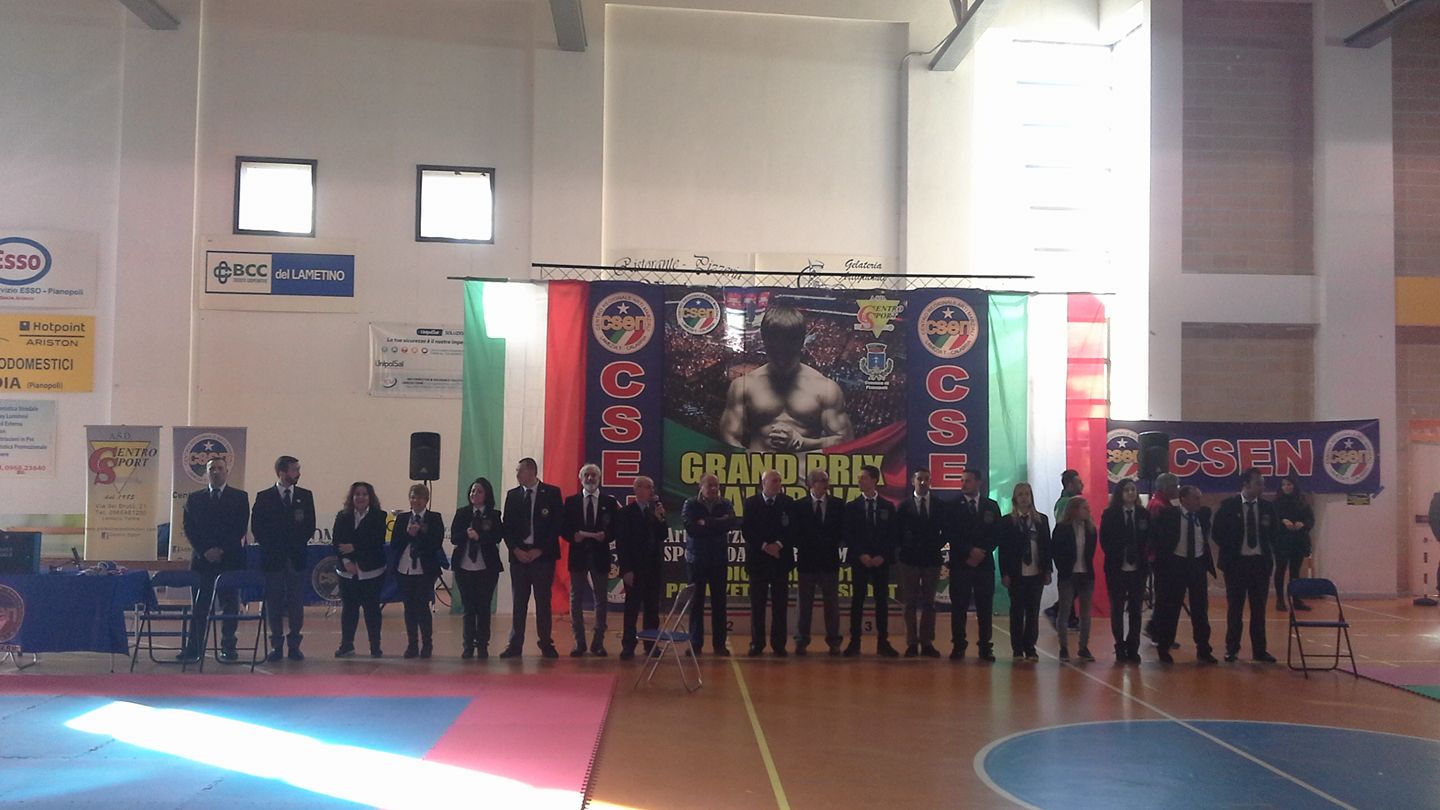 Gran prix karate Csen a Pianopoli, la classifica