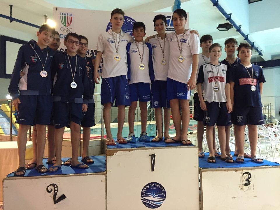 Campionato regionale esordienti nuoto, le medaglie conquistate dalla Rari Nantes