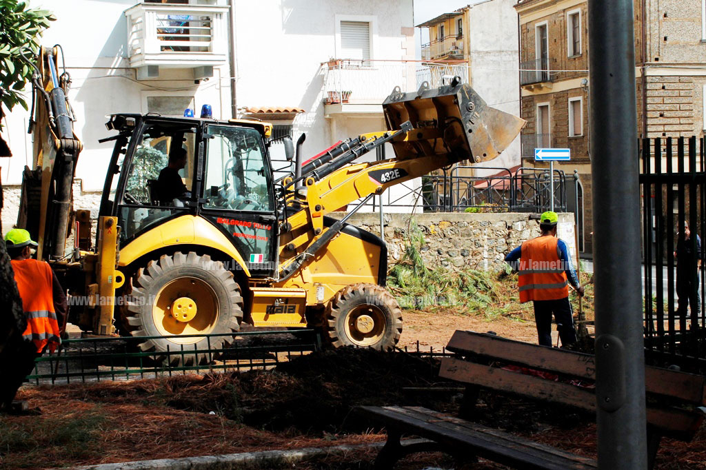 Lamezia: rimosso albero gigante crollato in villa comunale 