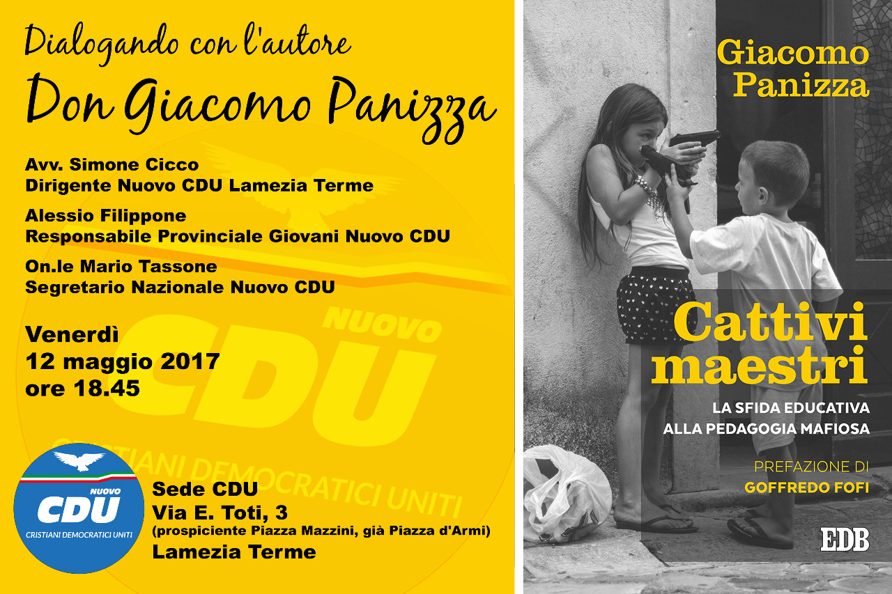 Lamezia, incontro con Don Giacomo Panizza il 12 maggio nella sede Cdu