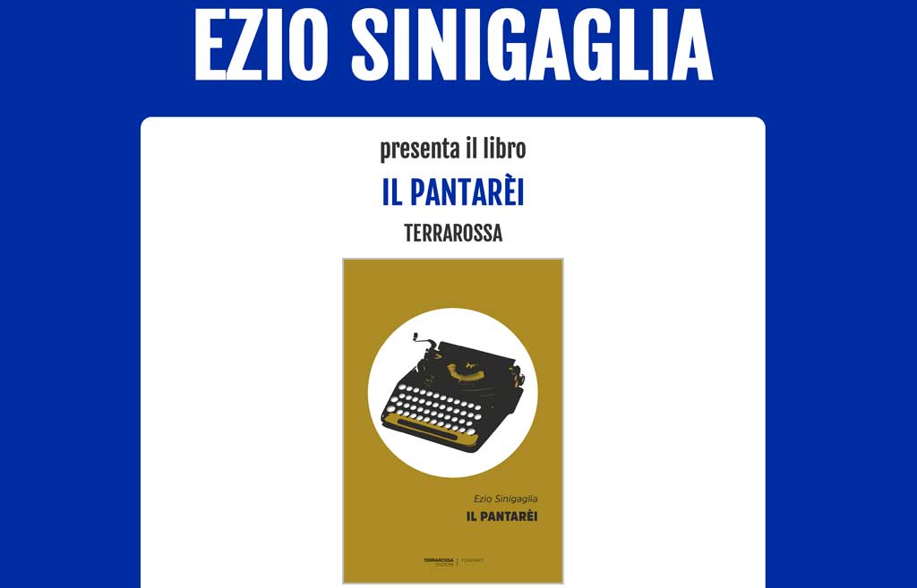 Lamezia, presentazione del libro "Il Pantarèi" di Sinigaglia il 29 aprile