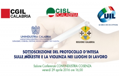 Unindustria e sindacati firmeranno intesa contro violenze nei luoghi di lavoro