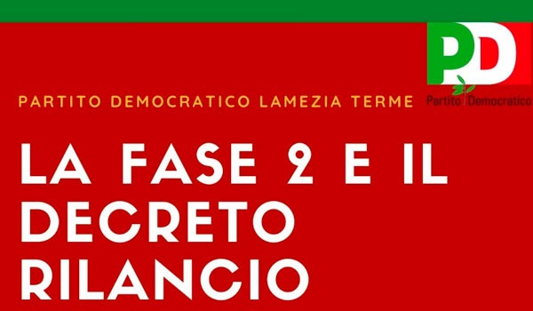 Ricomincia in streaming attività Circolo Pd Lamezia, incontro con Nicola Oddati il 20 maggio