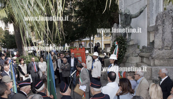 Lamezia: La città celebra la ricorrenza del 4 novembre