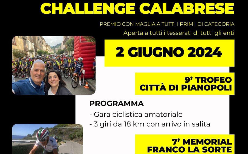 Al via la 9° edizione del trofeo di Pianopoli il 2 giugno