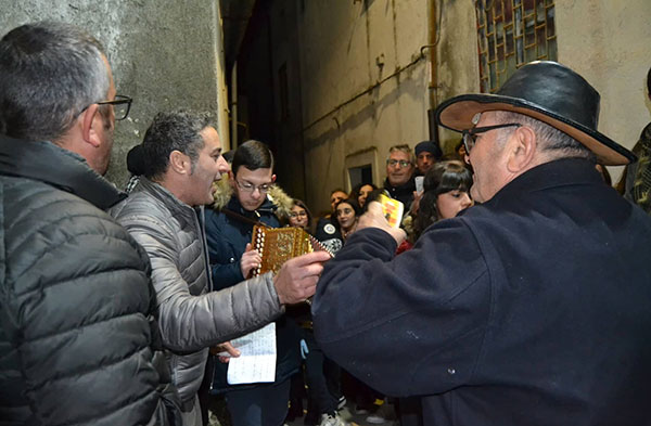 La conclusione dell’evento 'A Strina per le vie di Falerna’
