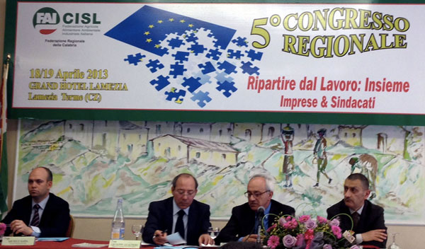 Lamezia: Gualtieri riconfermato segretario regionale Fai Cisl