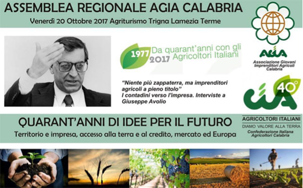 Lamezia: imprenditoria agricola giovanile, il 20 ottobre tavola rotonda dell'Agia Calabria