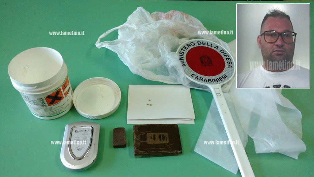 Lamezia: arrestato 33enne per spaccio e furto 