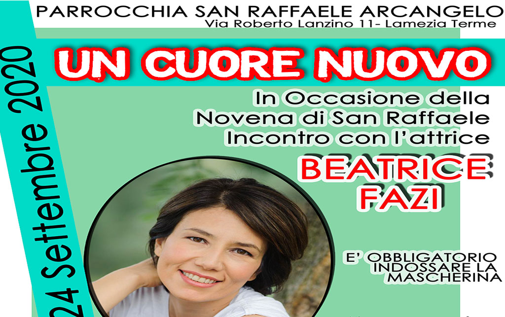 Lamezia, incontro con l’attrice Beatrice Fazi nella chiesa di San Raffaele Arcangelo
