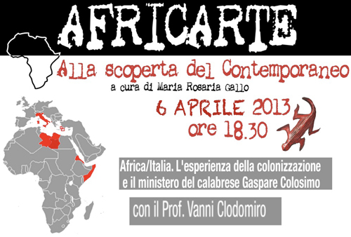 Lamezia: Domani secondo appuntamento con Africarte, presente Vanni Clodomiro