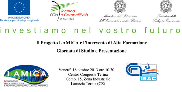 Lamezia: Convegno su progetto I-Amica promosso da Cnr ed Isac