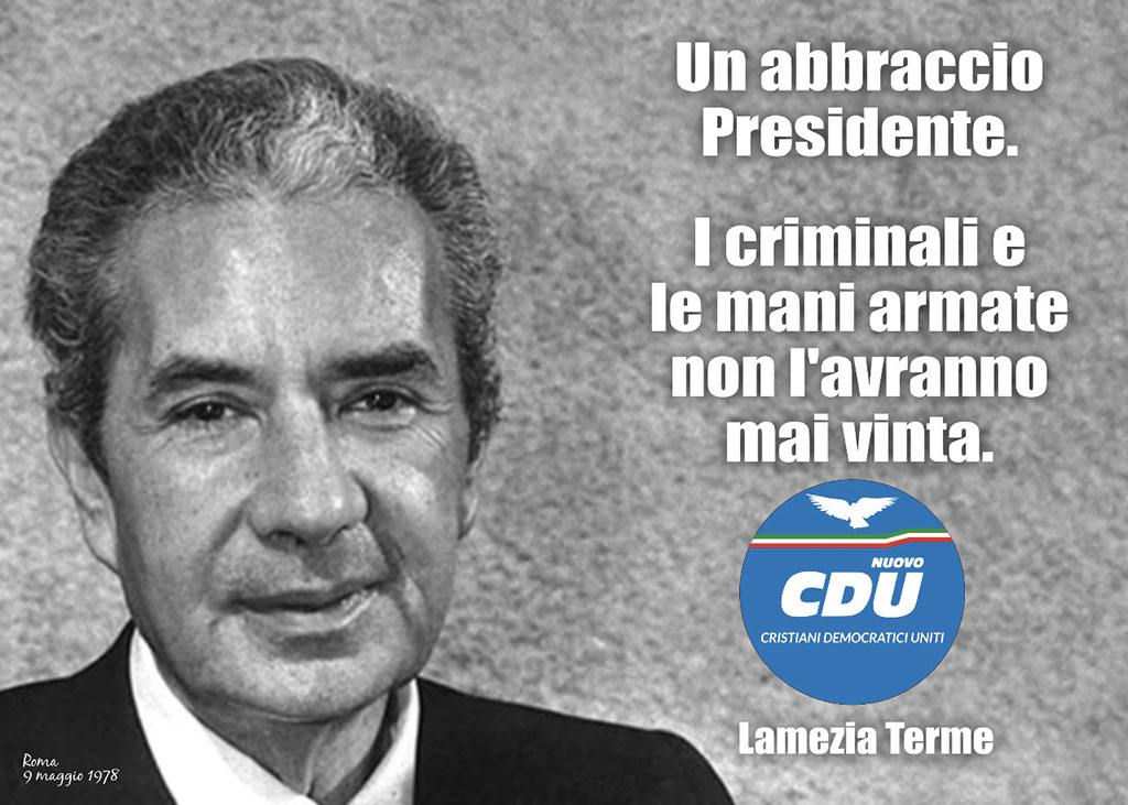 Lamezia, il Cdu ricorda Aldo Moro a 39 anni dalla morte