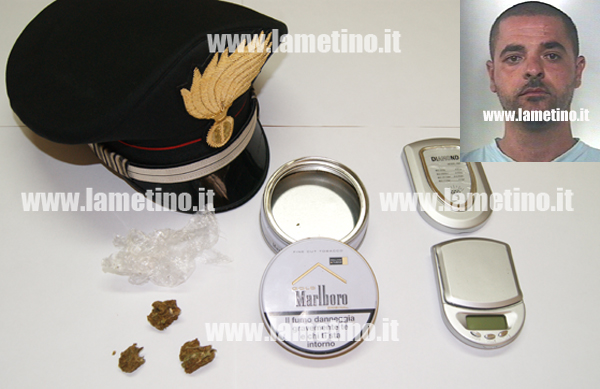 Lamezia: Arrestato 33enne per spaccio. Aveva precedente per lo stesso reato