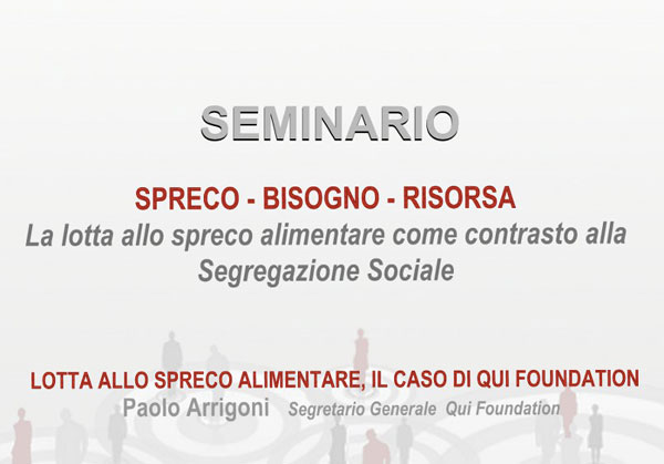 Lamezia: Seminario su lotta allo spreco alimentare con Paolo Arrigoni 