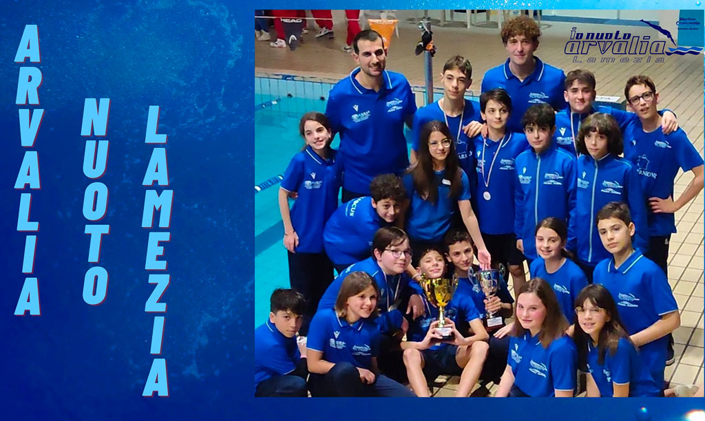 Campionati Regionali, doppio podio per gli esordienti dell’Arvalia Nuoto Lamezia